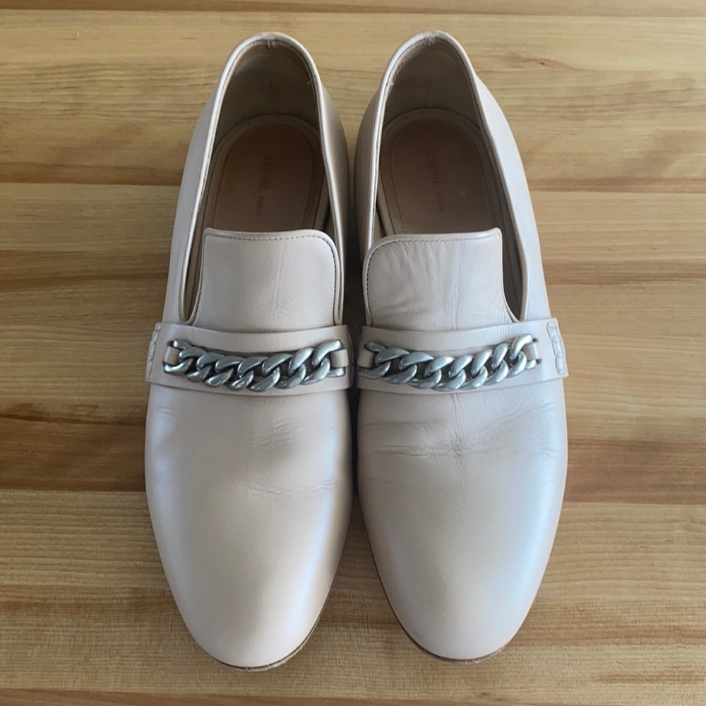 Céline pinky beige leather loafers 38.5
